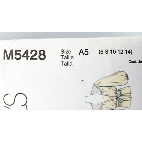 Misses Shrug Top McCalls Pattern M5428 Size A5 6,8,10,12,14 2007 Sewing Uncut - Picture 2 of 3